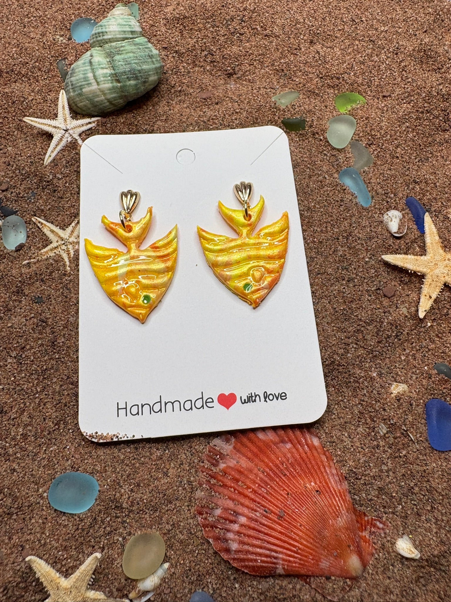 Fish Polymer Clay Earrings - SA7