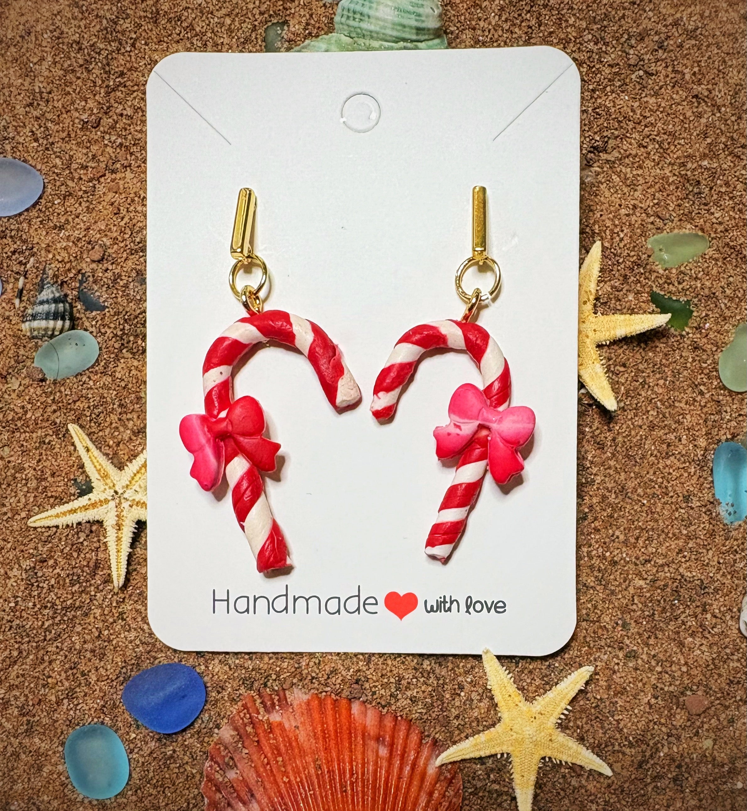 Candy Cane with Bows SC29