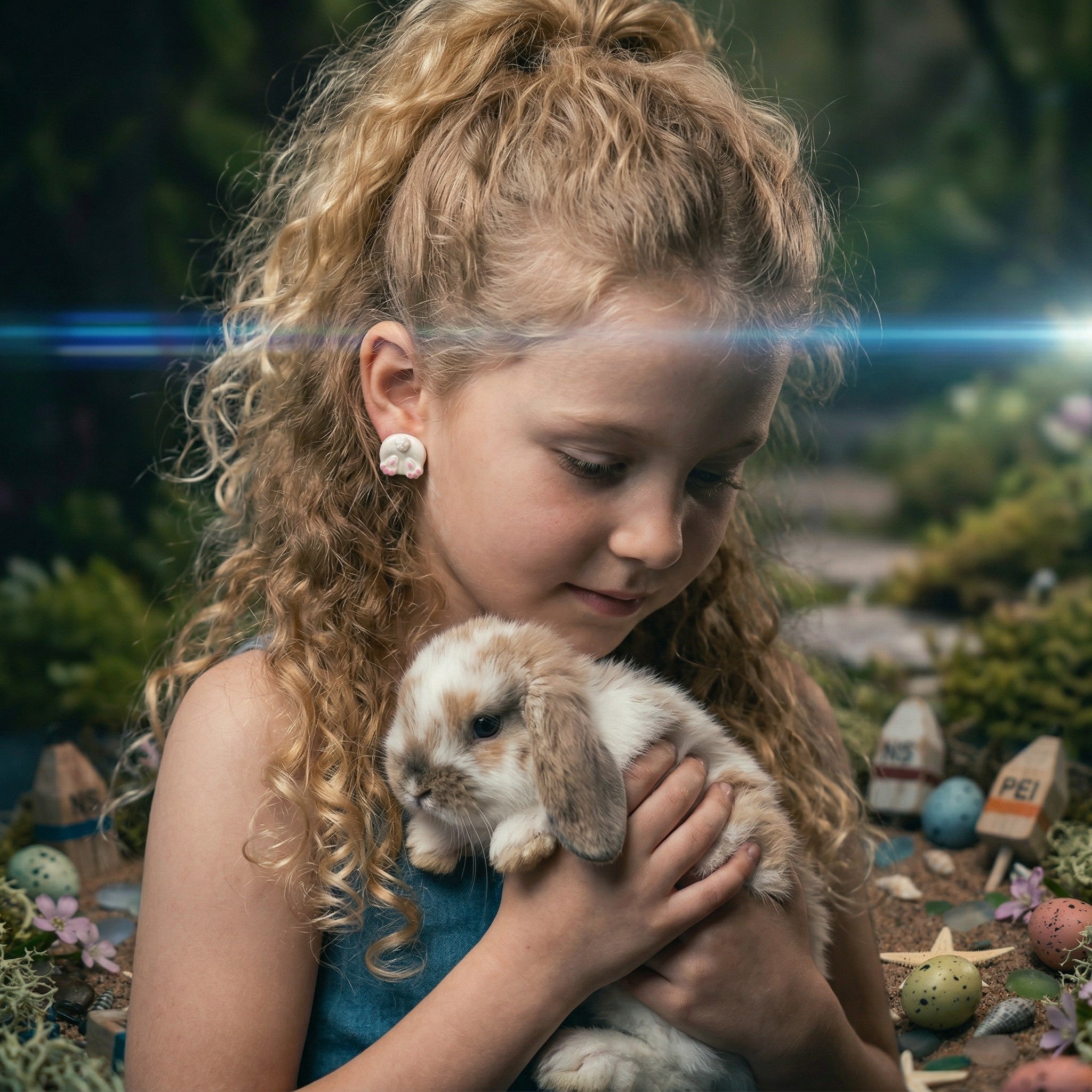 Bunny Butt and Easter Egg Earrings SE-7