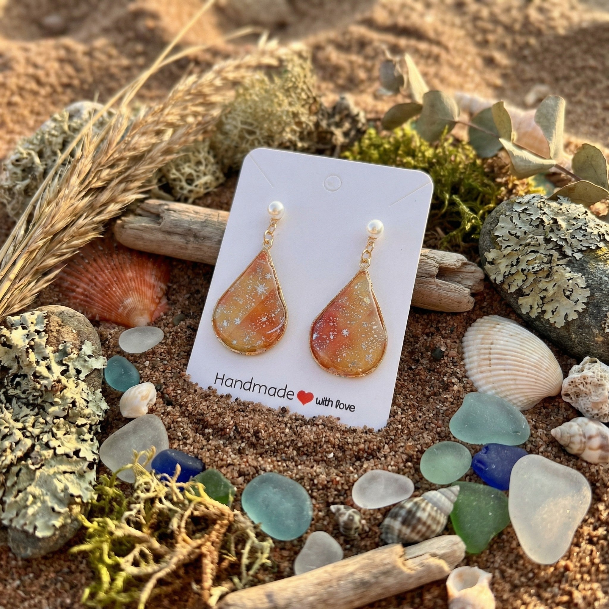 Shooting Stars Teardrop Earrings SG69
