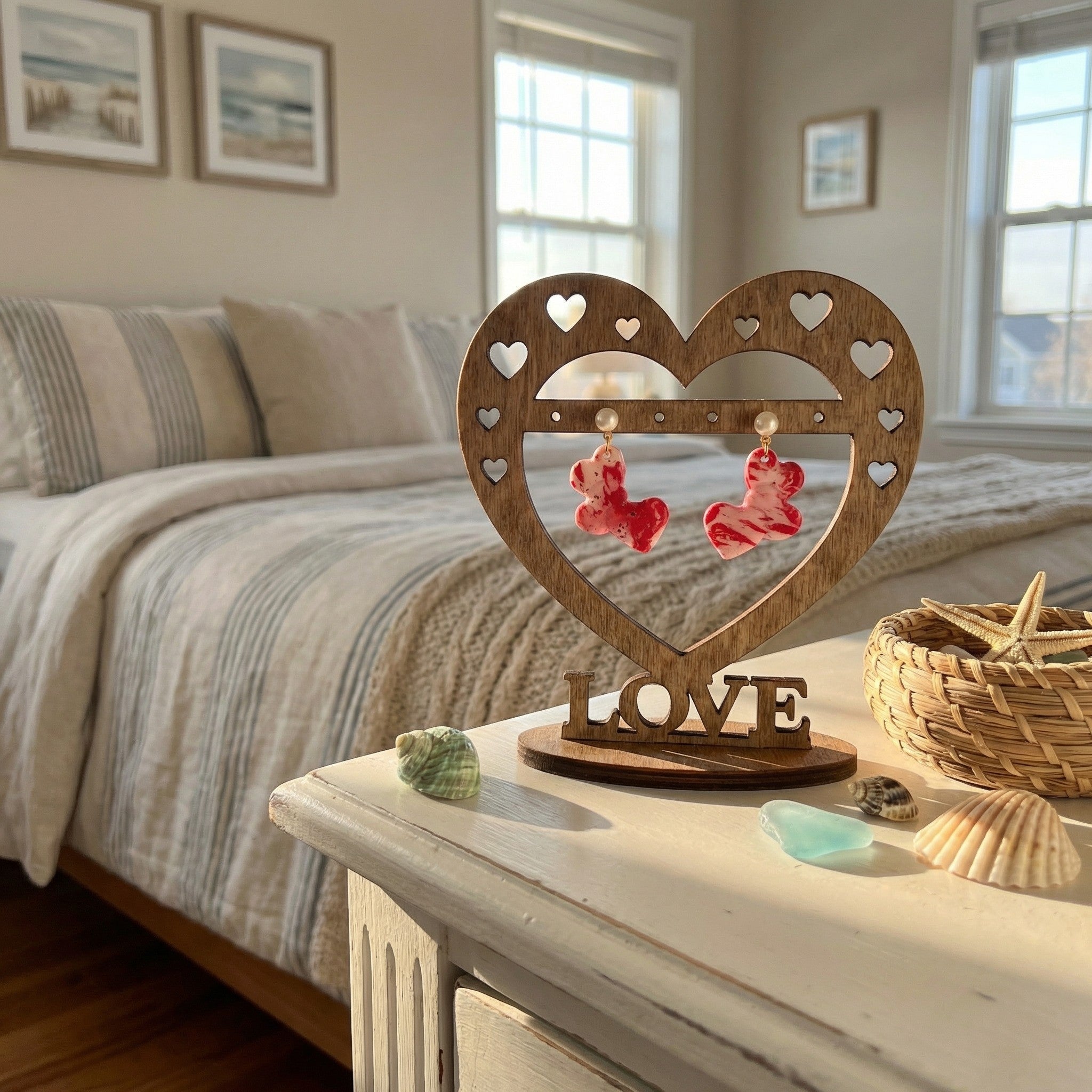 Hearts of Love Drop Earrings SV15