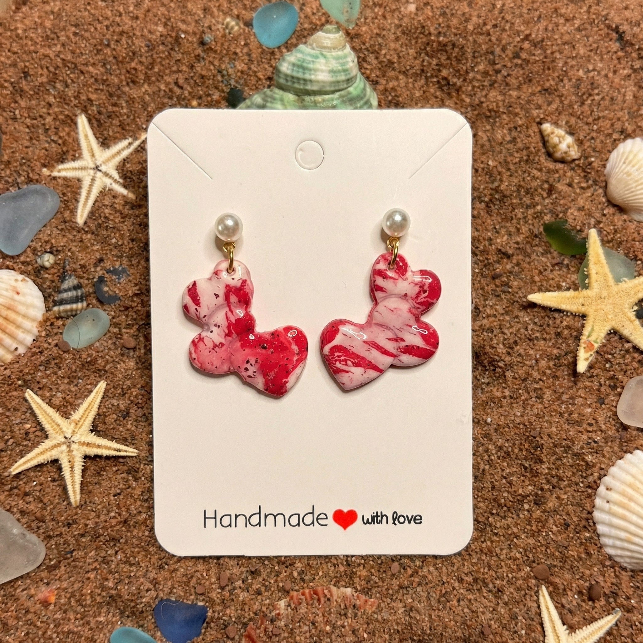 Hearts of Love Drop Earrings SV15