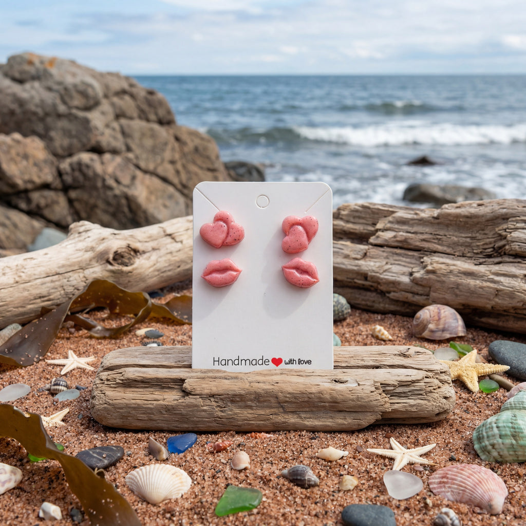 Hearts and Kisses Studs SV4