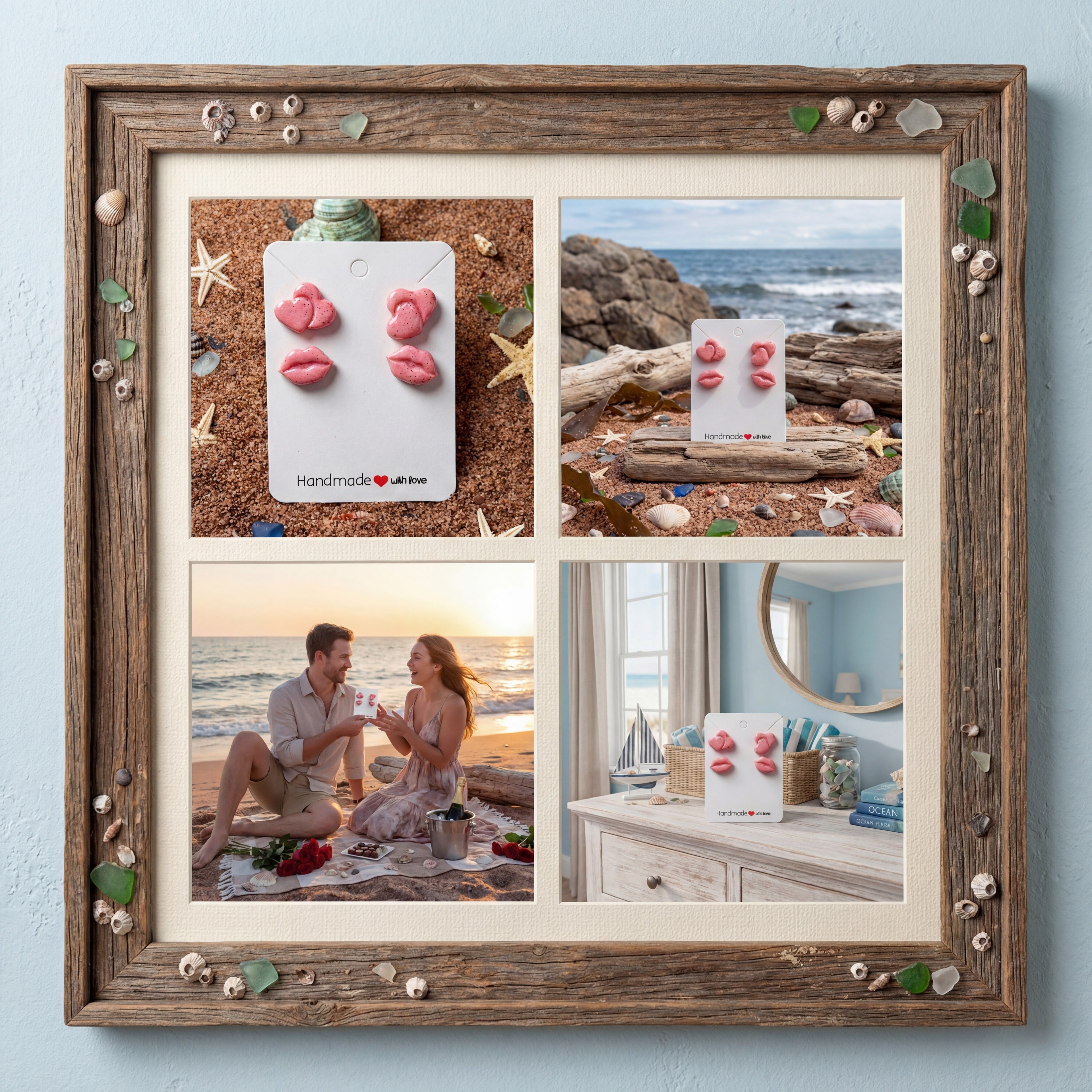 Hearts and Kisses Studs SV4
