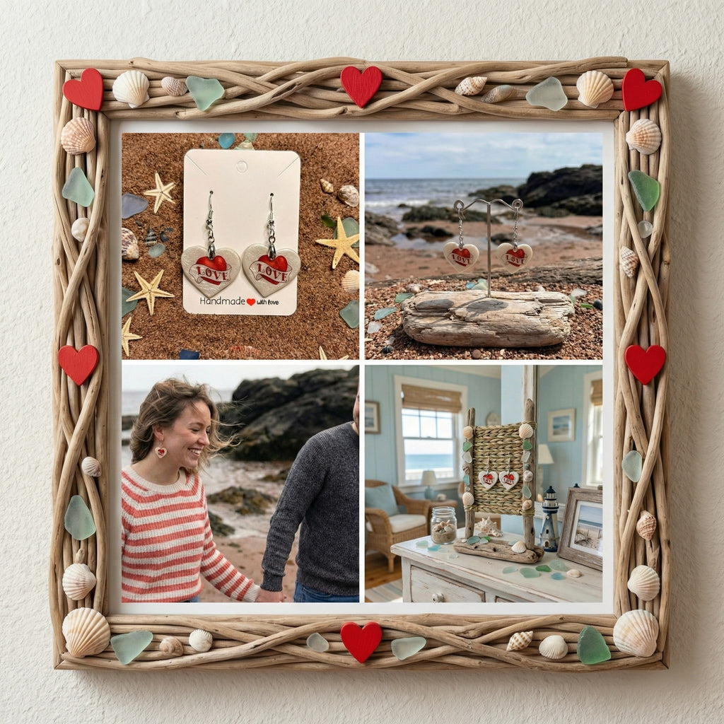 Hearts and Love Dangle Earrings SV9