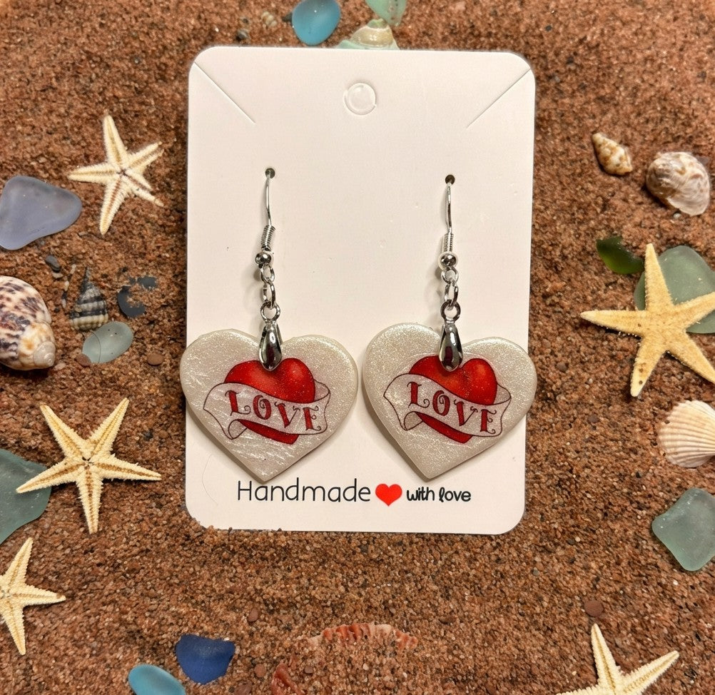 Hearts and Love Dangle Earrings SV9